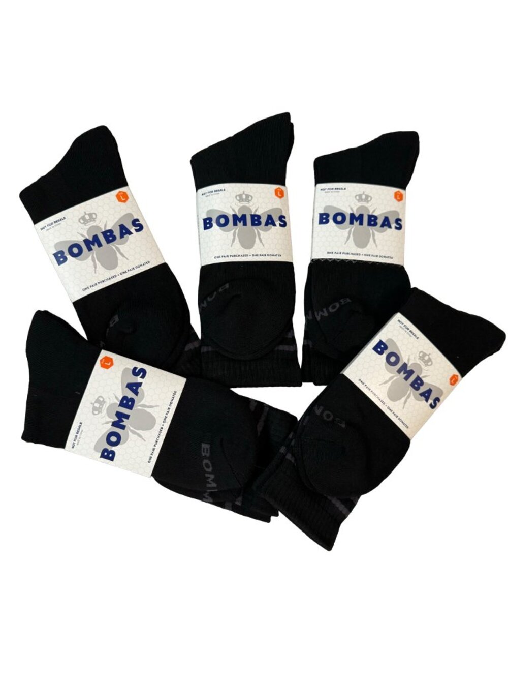 Bombas midCalf Socks size Large Mens/Womens black cushion stay up Honeycomb new